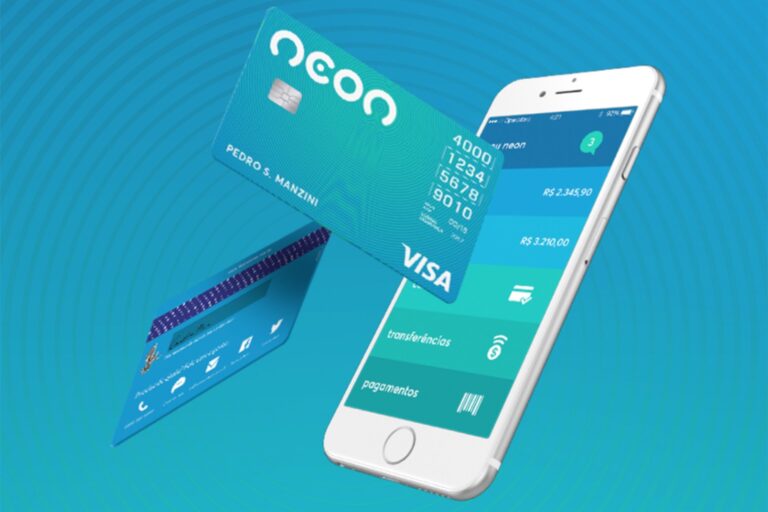 Cartão Neon - uma opção de cartão físico e virtual